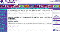 Desktop Screenshot of beadandcrystalheaven.com.au